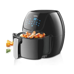Airfryer 8 в 1, 1800W, 7.7 литра, 80°C - 200°C, 60 мин. таймер, LED екран, 8 програми, Oliver Voltz, черен