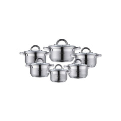Комплект тенджери от 12 части неръждаема стомана Bohmann, Induction, PREMIUM, Австрия