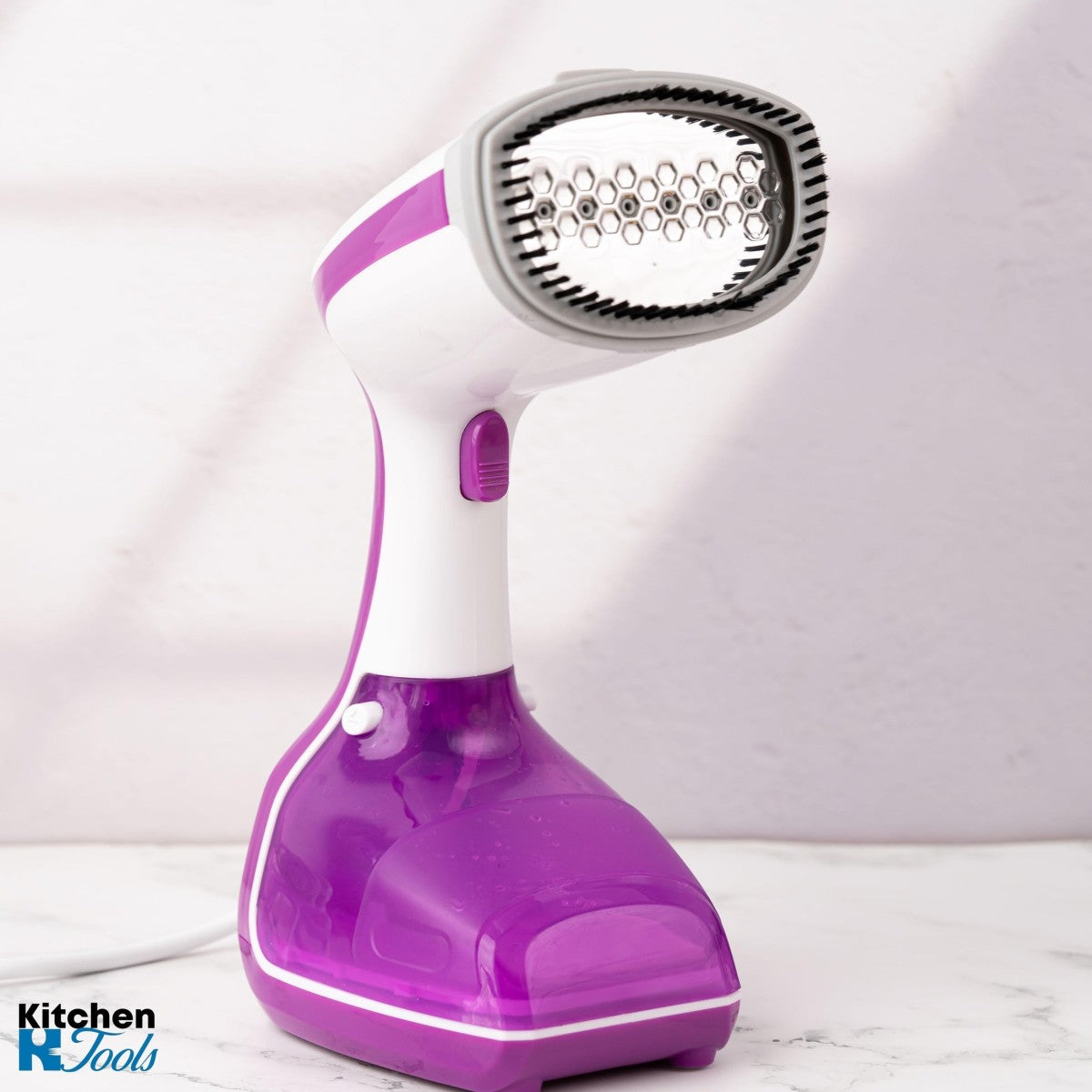 Вертикална парна ютия Oliver Voltz, 1000W, 10gr/min, кабел 1.8m, 280ml, розов