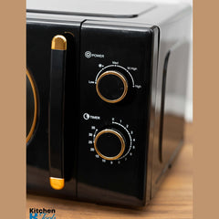 Микровълнова фурна Oliver Voltz, 700 W, 20 L, черна