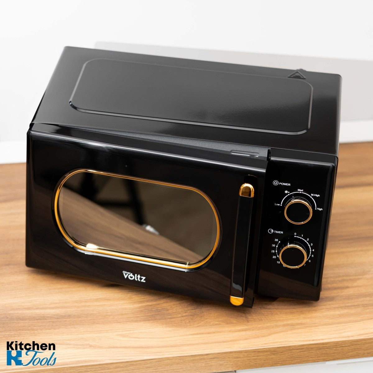 Микровълнова фурна Oliver Voltz, 700 W, 20 L, черна