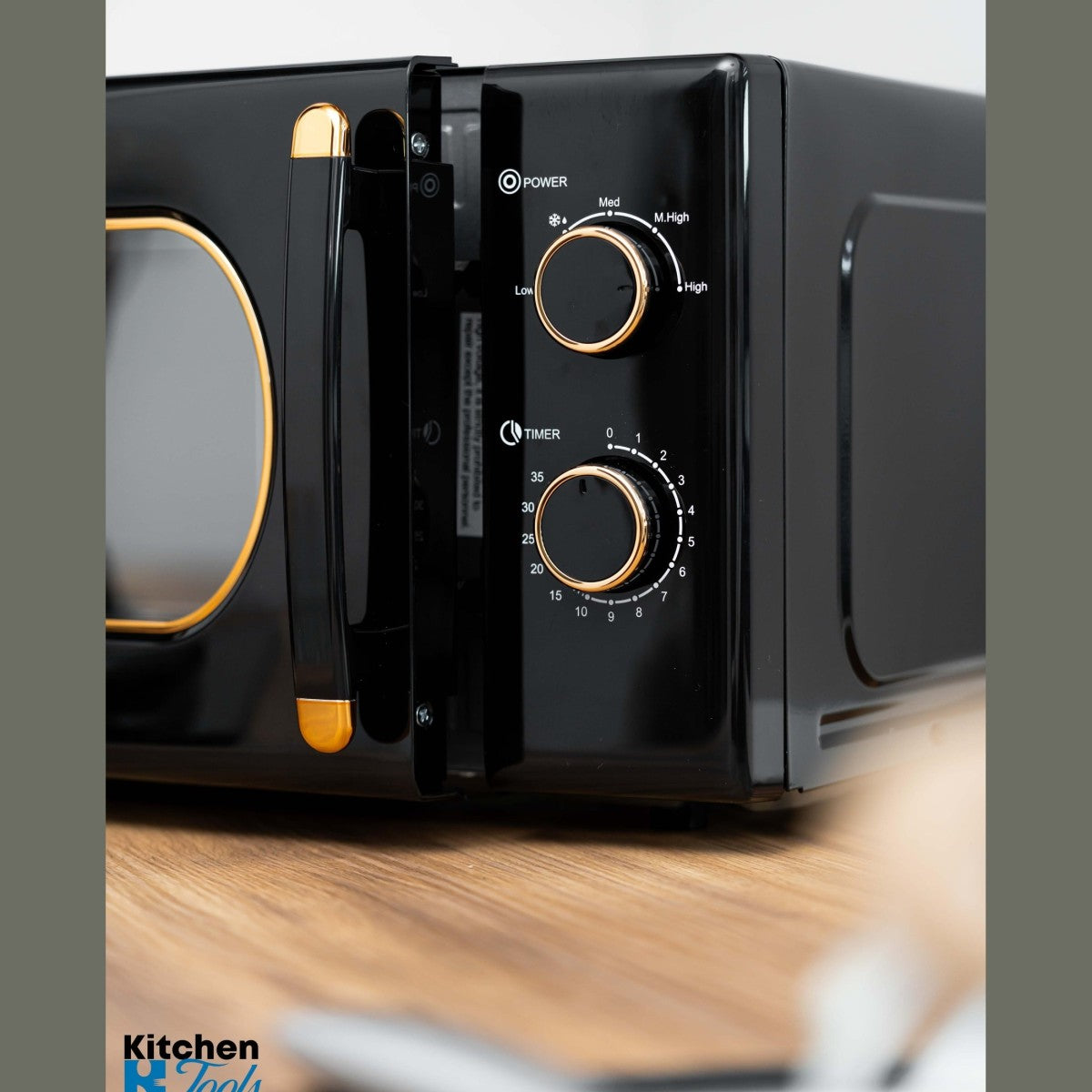 Микровълнова фурна Oliver Voltz, 700 W, 20 L, черна