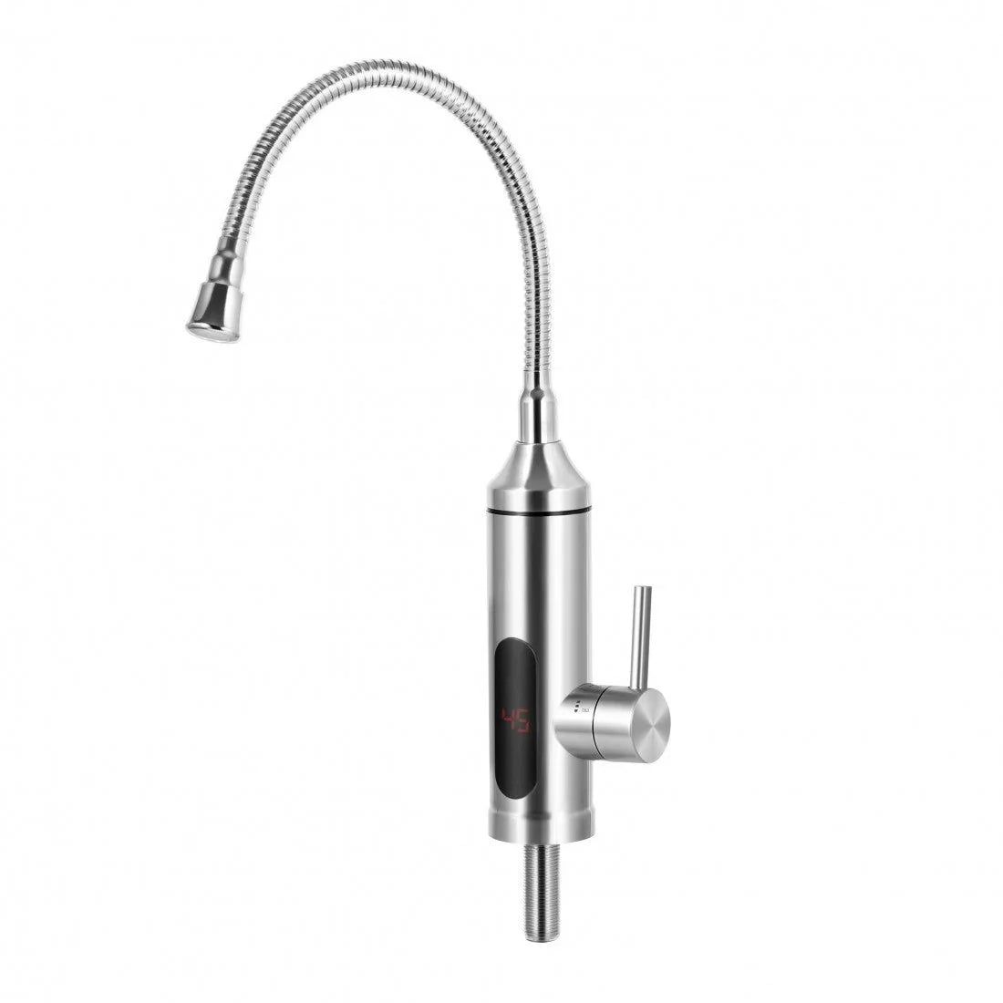 Нагревател за вода Voltz V57100EW, 3300W, Гъвкав чучур, До 60C, Монтаж на плот, Инокс