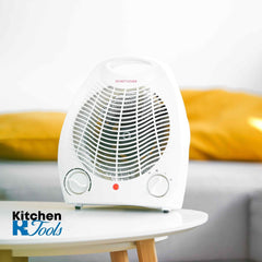 Преносим отоплителен уред с вентилатор, 2500 W, 3 степени на мощност, топъл/студен въздух, защита от прегряване, Rosberg