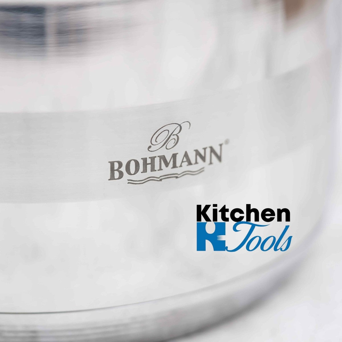 Комплект от 3 тенджери Bohmann, (2.9L, 3.9L, 5.1L), индукция, със стъклен капак, неръждаема стомана