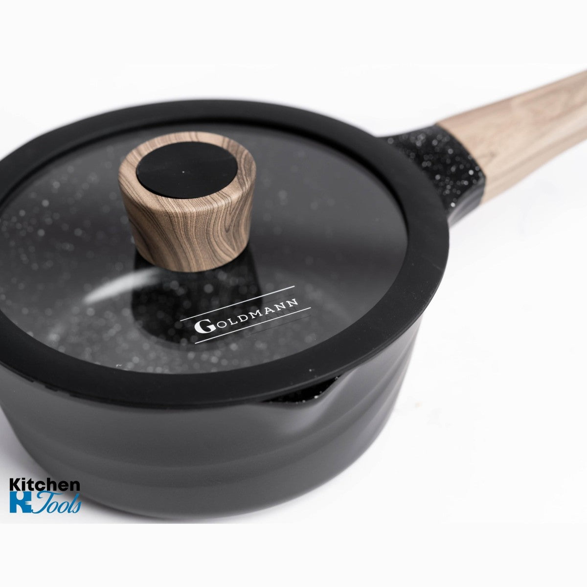 Комплект от 9 тигана от лят алуминий, 1.6/4.1/6.4/4.9/3.3l, 3 керамични слоя, всички източници на топлина, Goldmann